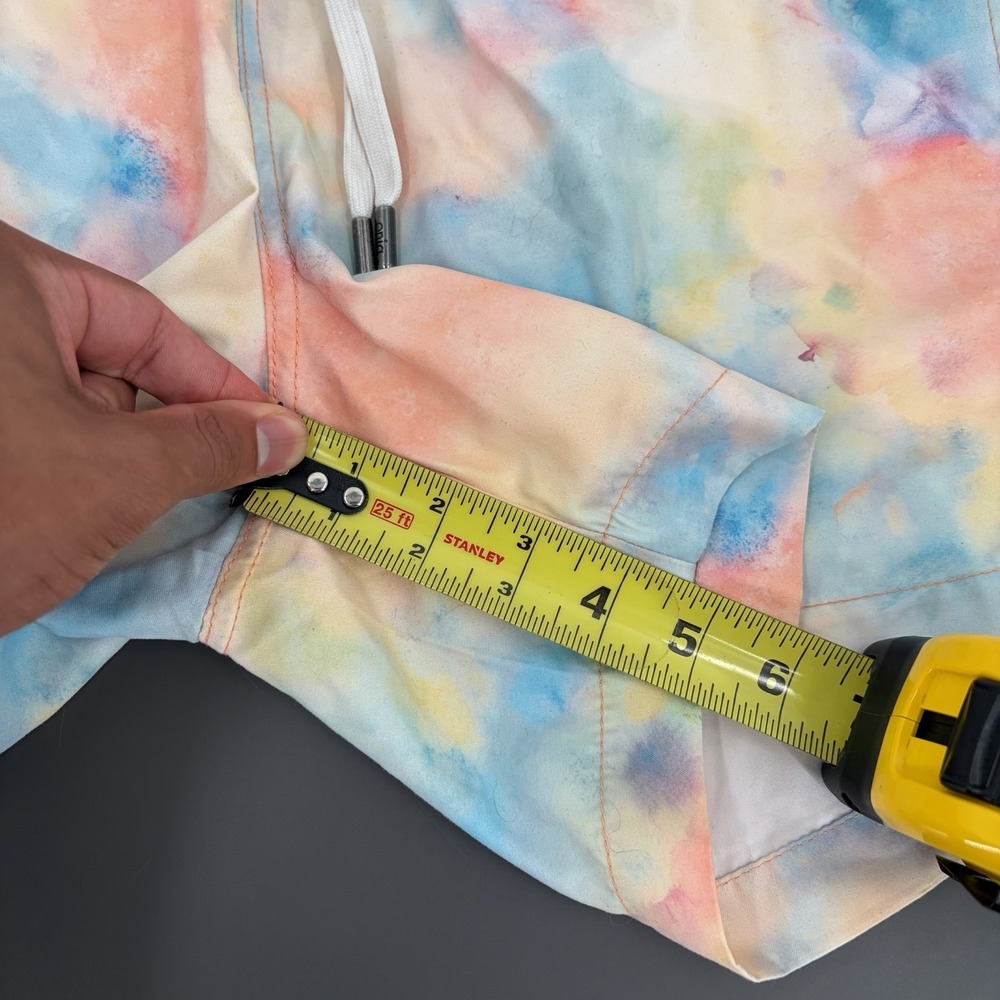 Onia The Charles Swim Trunks Men's M Pastel Tie Dye Liner Zip Pocket 5" Inseam‎ - Picture 11 of 11